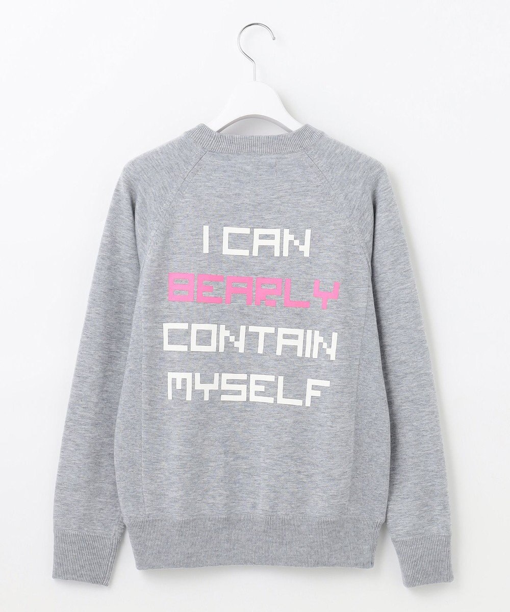 PW CIRCULUS 【WOMEN】【洗える】ベアスタンドモチーフ ラグランスリーブ クルーネック ニット 