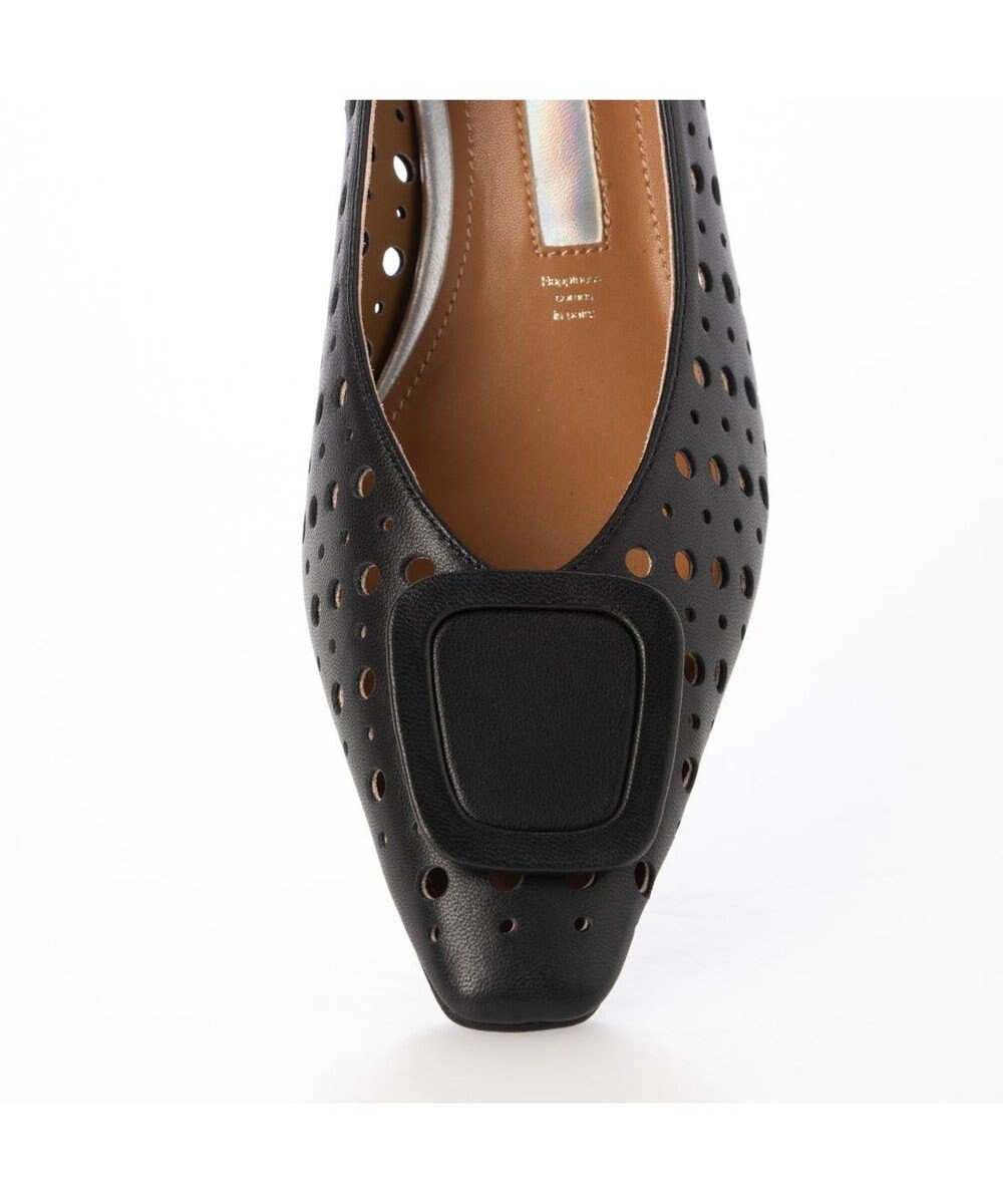 MODE ET JACOMO <MODE ET JACOMO>バックルモチーフパンチングパンプス 