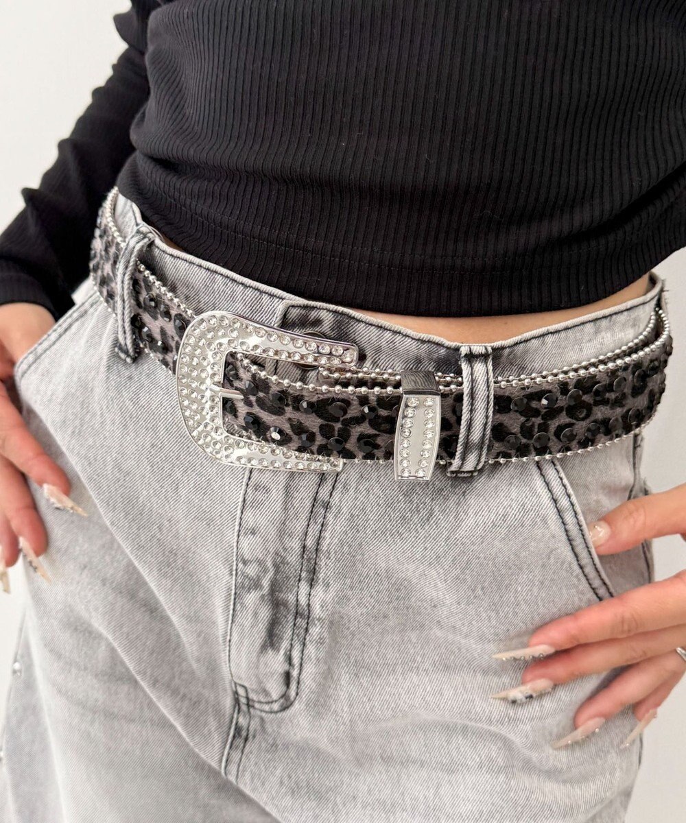 WEGO Lビジューラメシャギーベルト 