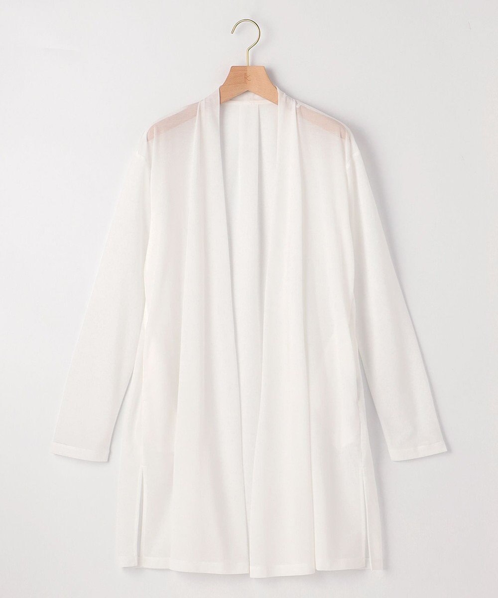 組曲 【WEB限定】シアーツイルジャージー ロングカーディガン 