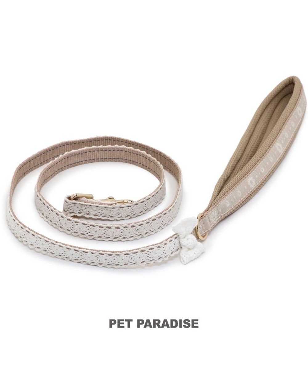 PET PARADISE ペットパラダイス コットンレース リード 4S～3S ベージュ