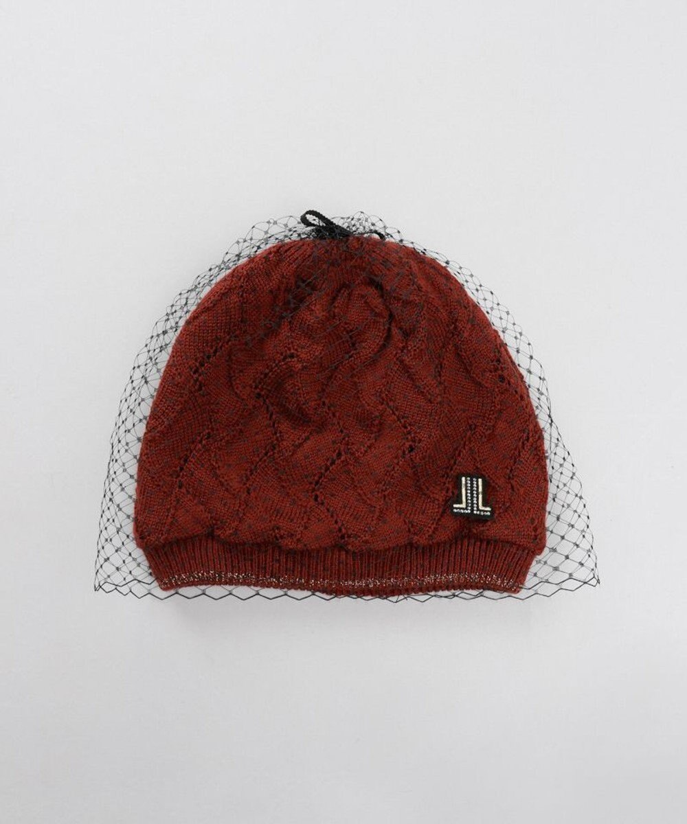 AURORA 【 LANVIN COLLECTION（ランバン コレクション） 】ベール付きリバーシブルニットワッチ 