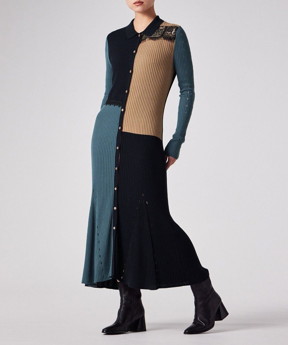 Paul Smith レース カラーブロック ワンピース 