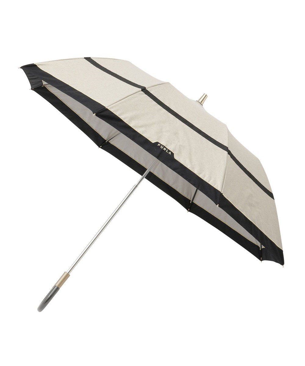 MOONBAT FURLA 晴雨兼用日傘 折りたたみ傘 シャンブレー切継 ／遮光 遮熱 UV 