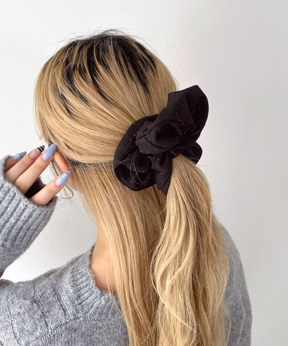 WEGO Lラメドットシュシュ 