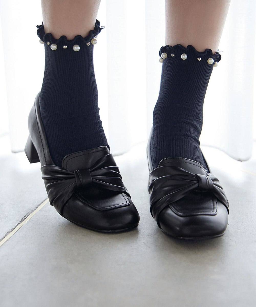 Tiaclasse 【安田美沙子さん着用】リボンローファー 