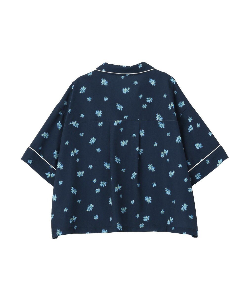 CRAFT STANDARD BOUTIQUE ボタニカルプリントオープンカラーシャツ 