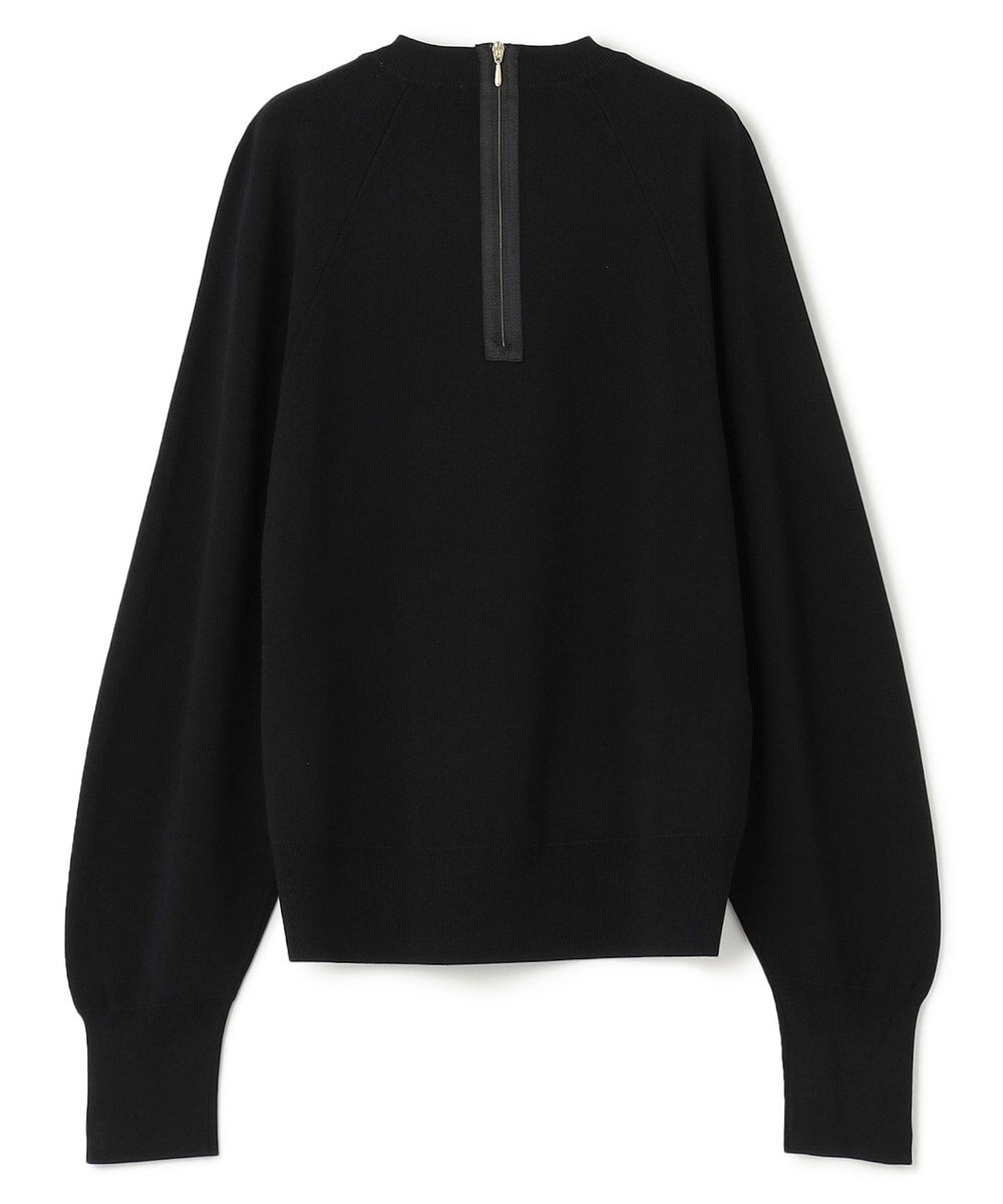 BEIGE， 【洗える】LAURA / ドライタッチバックジップニット 