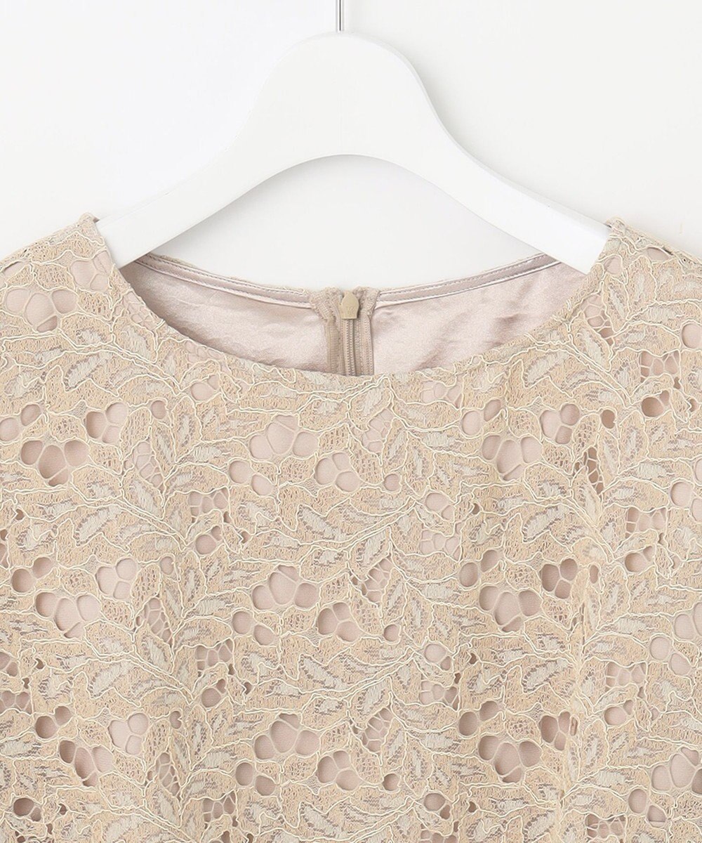 自由区 【セットアップ対応・洗える・XSサイズあり】レースコンビ ブラウス 