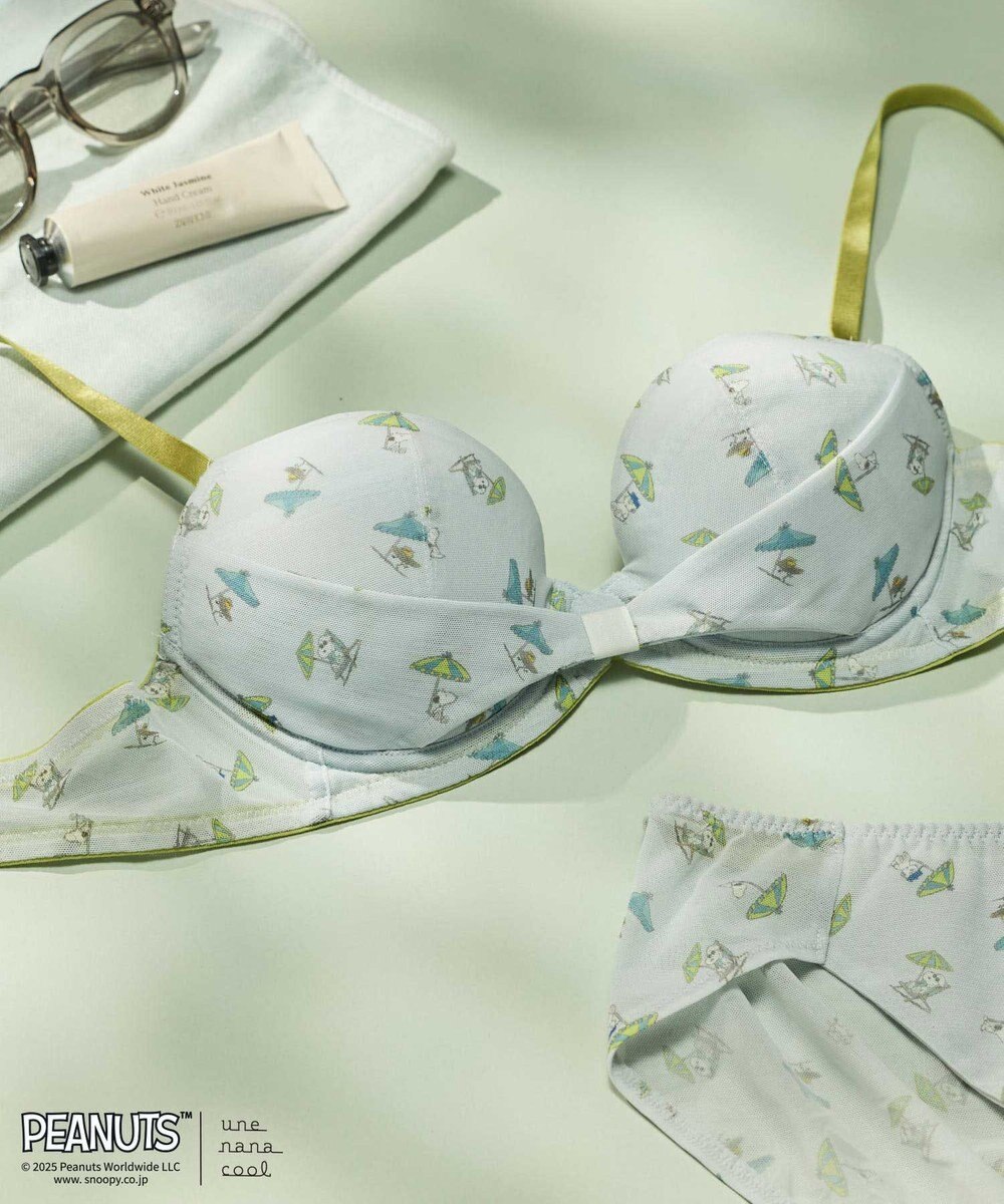 une nana cool 【ノンワイヤーブラ】リボンブラ　MADE WITH PEANUTS 