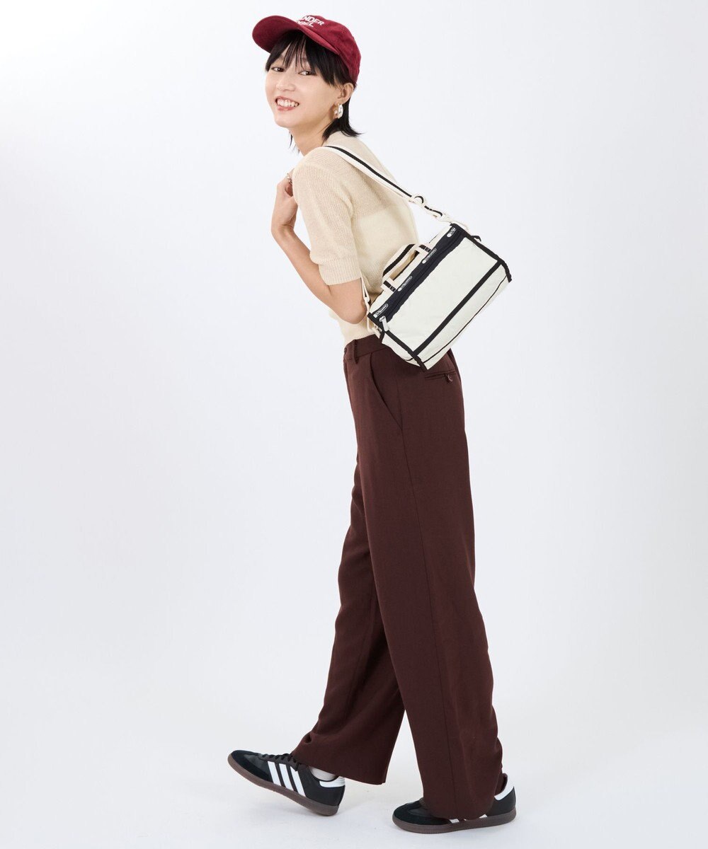 LeSportsac MINI DUFFEL CROSSBODY/スペクテイターサンドバー/ブラック 
