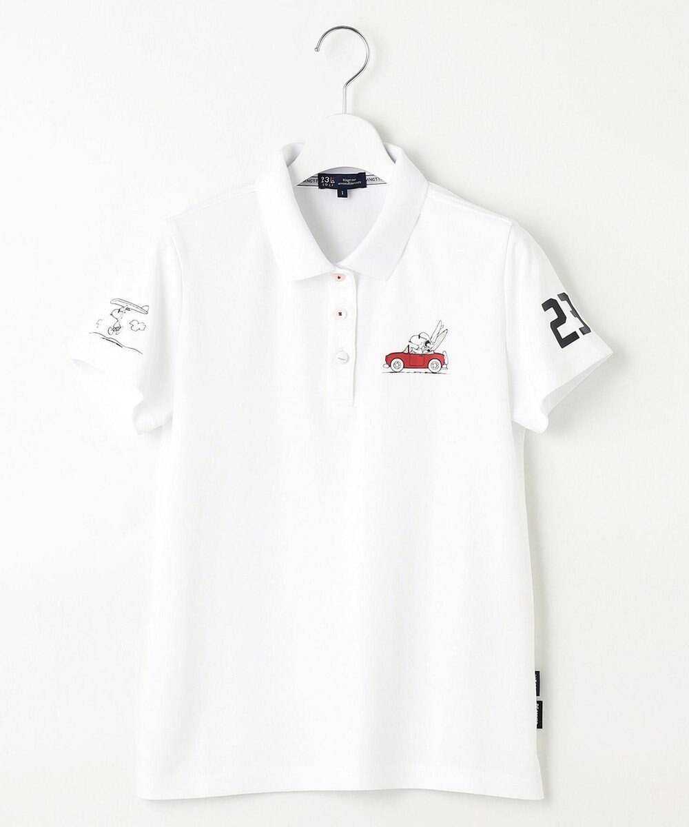 23区GOLF 【PEANUTS】【WOMEN】スヌーピーコラボ 半袖ポロシャツ 