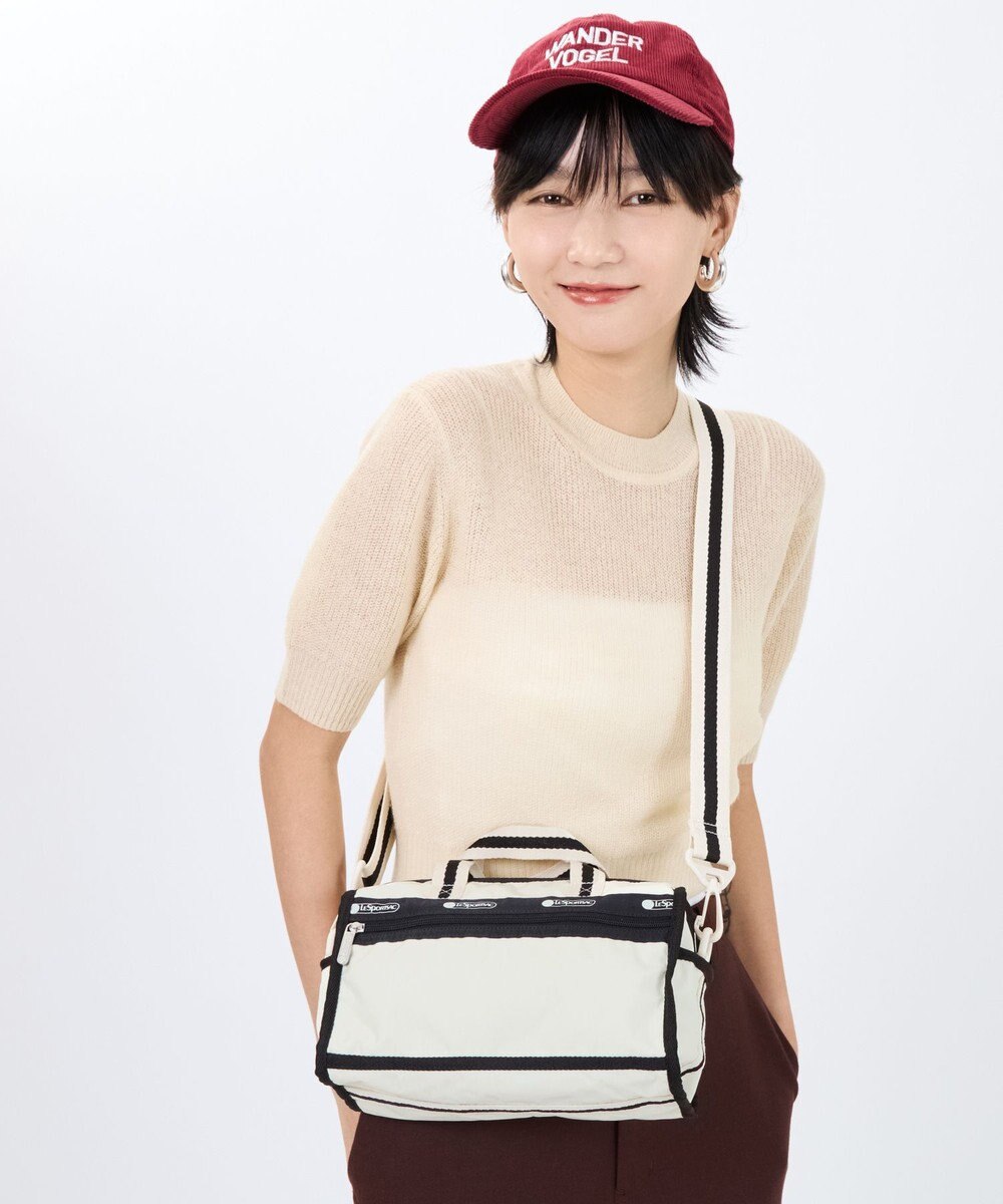 LeSportsac MINI DUFFEL CROSSBODY/スペクテイターサンドバー/ブラック 