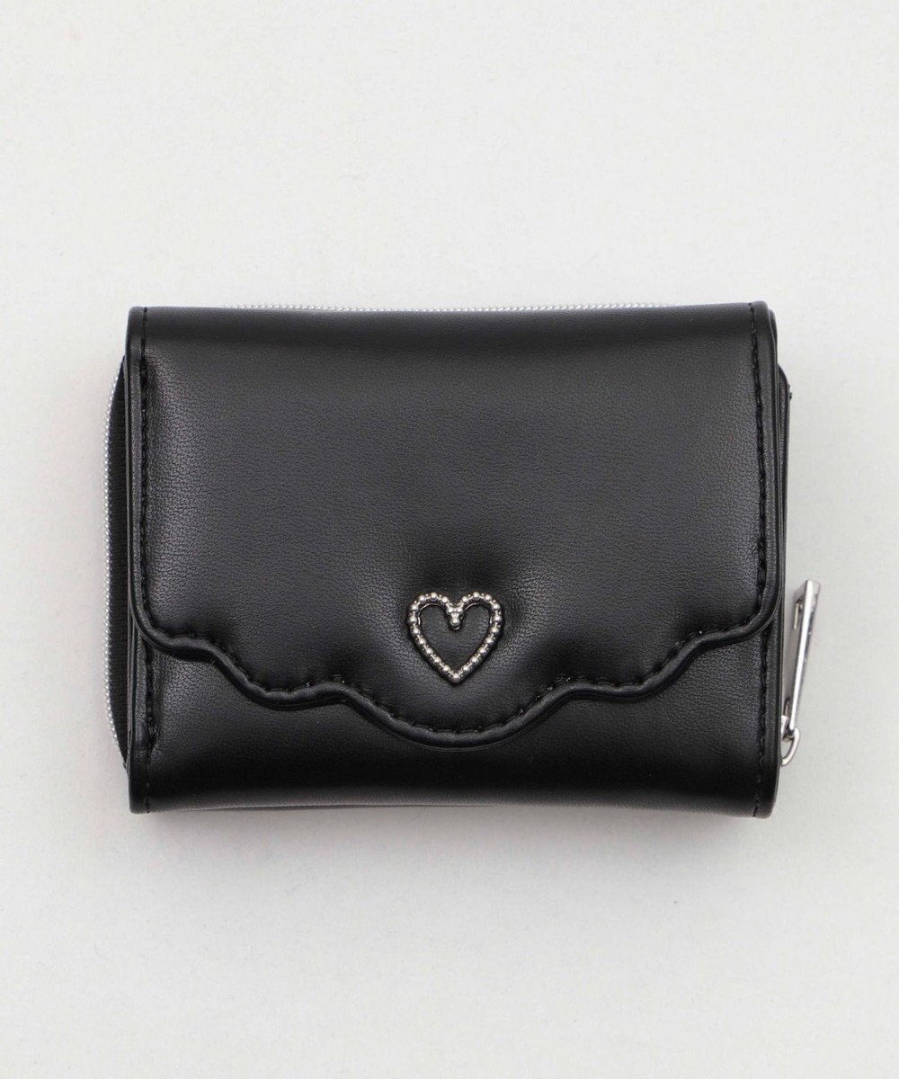 WEGO フリルデザインハートメタルウォレット 