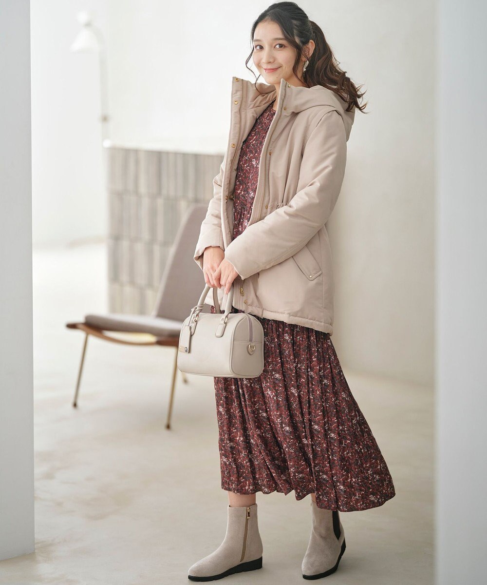 ANY SIS 【BAILA12月号掲載・貴島明日香さんコラボ】ペイントタッチフラワー ワンピース 