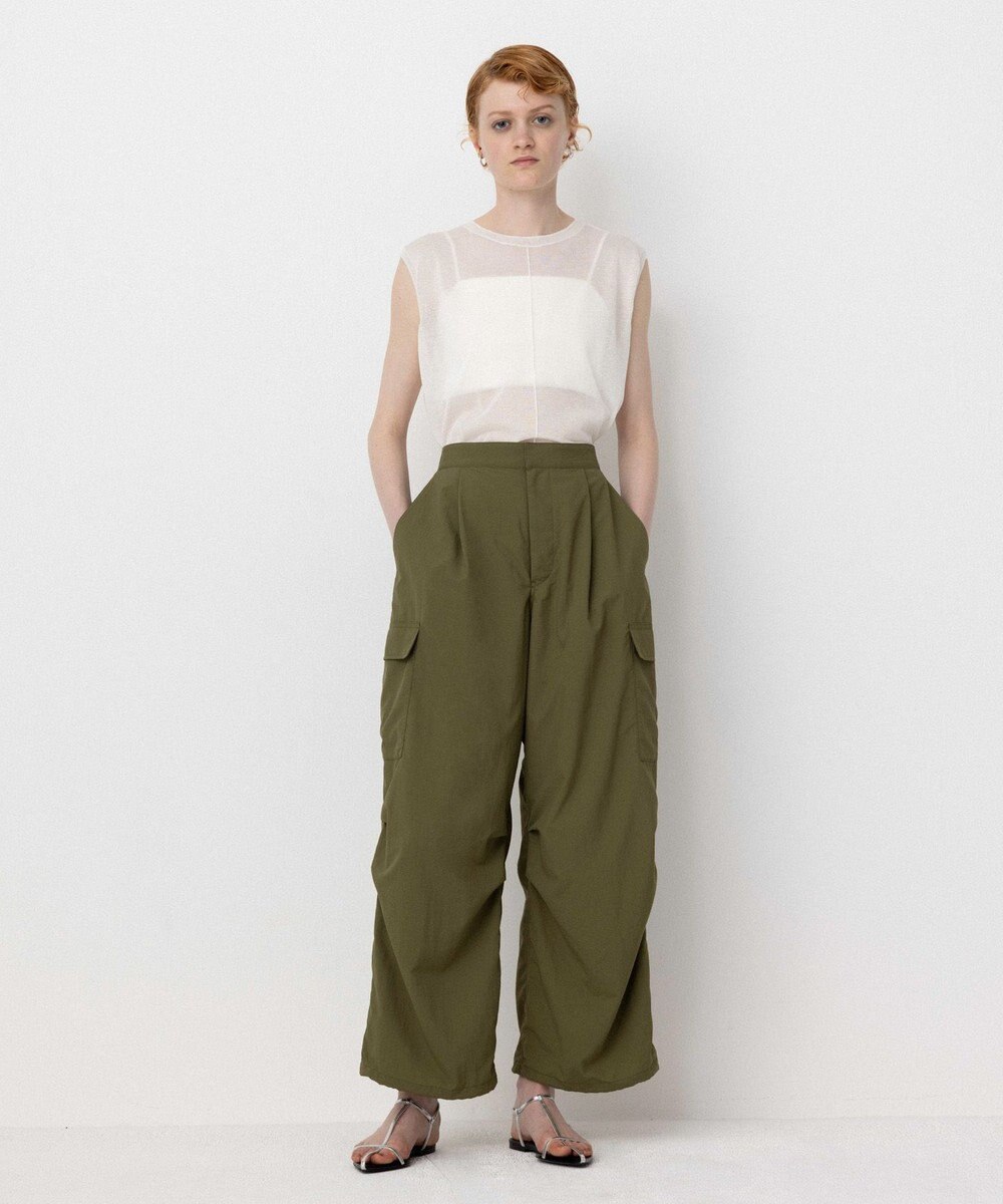 NAVE 【ReNAVE・洗える/撥水加工/接触冷感/UVケア/セットアップ】ナイロンタスラン カーゴパンツ 