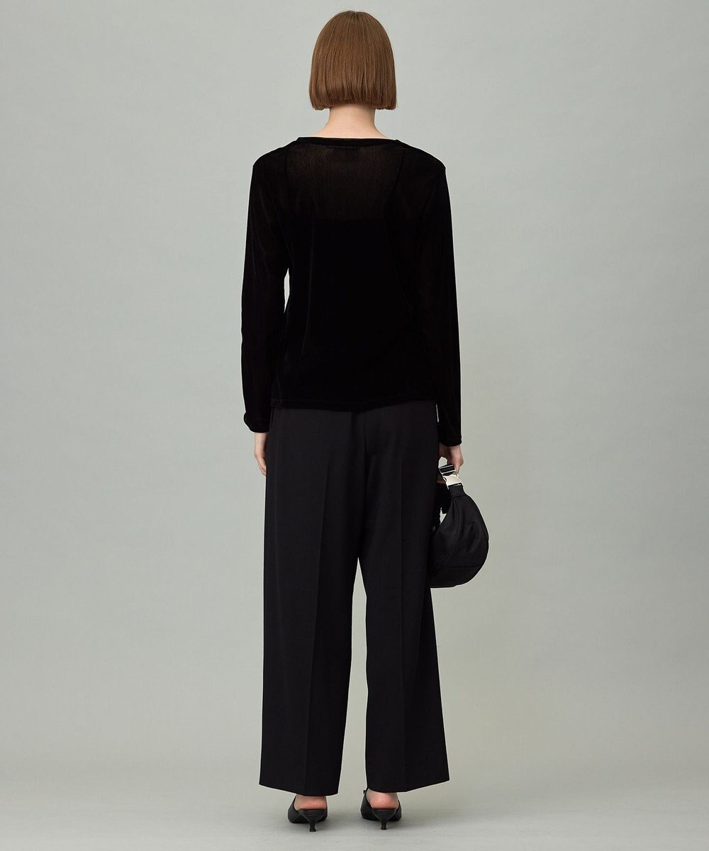 ICB L 【洗える】フロッキーベロア プルオーバー 