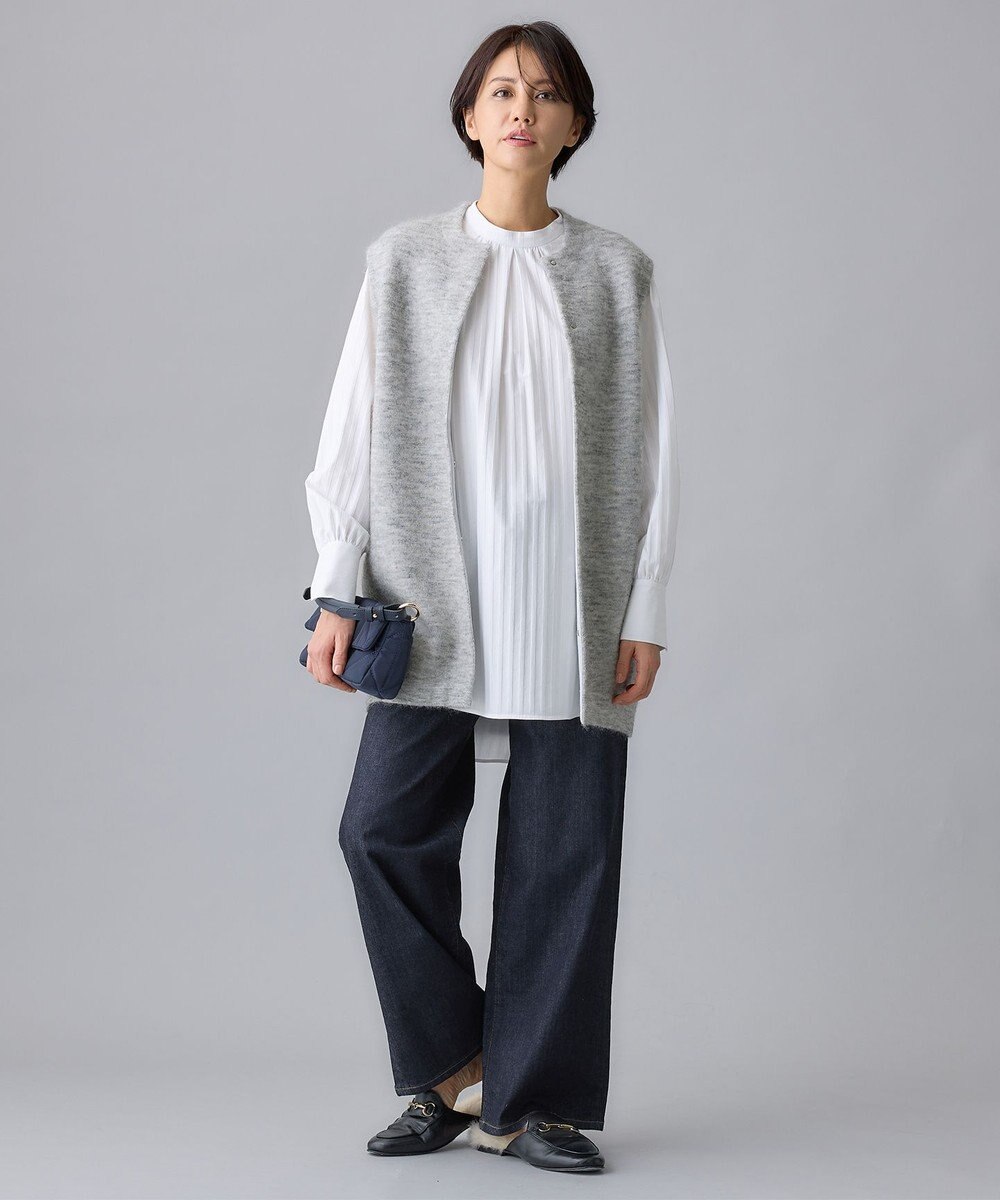 自由区 【WEB限定カラーあり】モヘアニット ジレ 