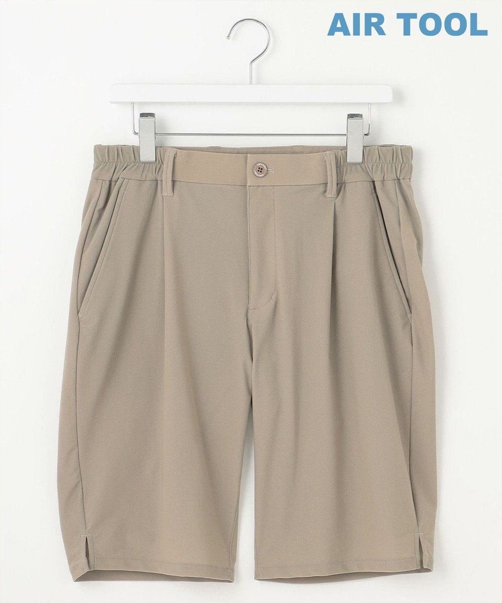 23区GOLF 【MEN】機能に優れた新素材「AIR TOOL」ワンタックショートパンツ 