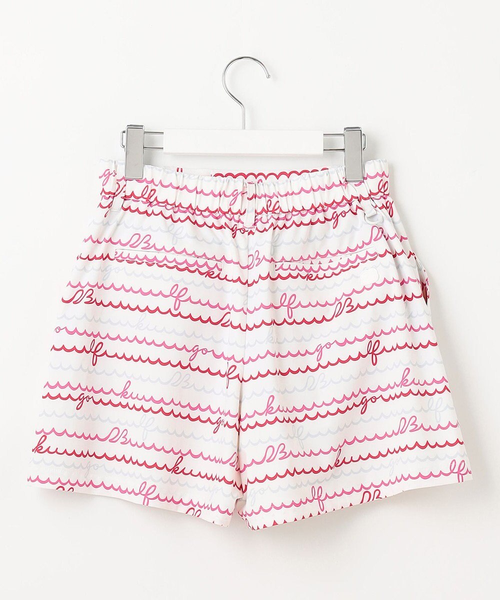 23区GOLF WEB限定【WOMEN】ウェーブロゴプリント ショートパンツ 