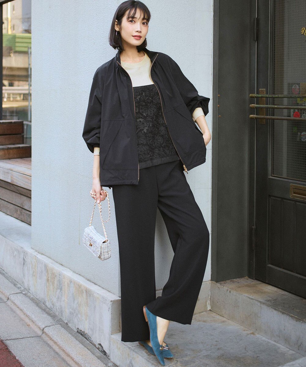 23区 S ストレッチダブルクロス ワイドパンツ 