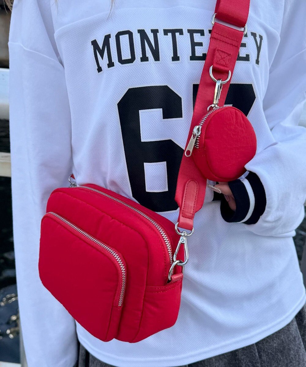 WEGO サークルポーチ付きスクエアショルダー 