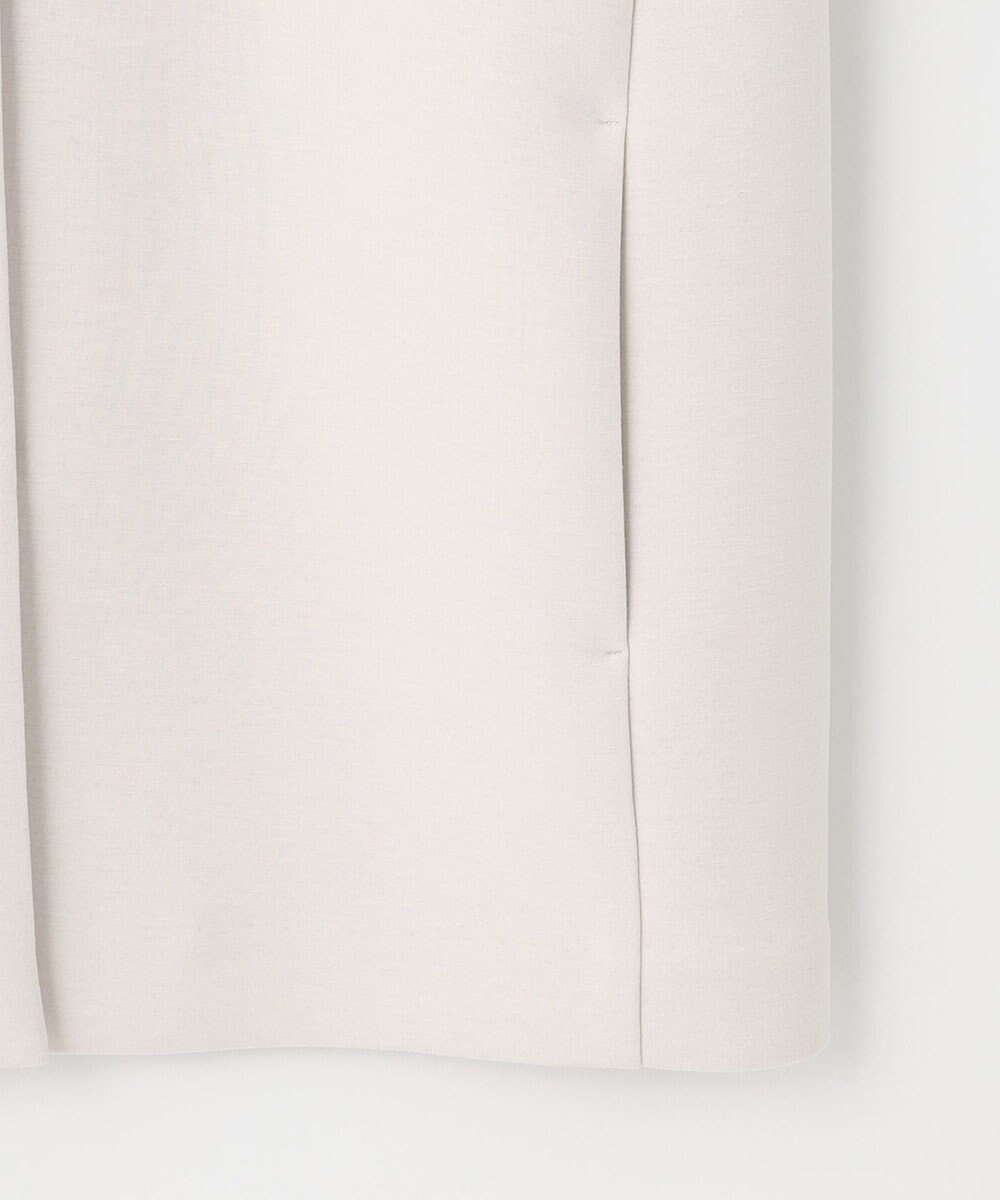 UNFILO 【洗える/シワになりにくい】ダブルフェイスジャージー　ノーカラー 