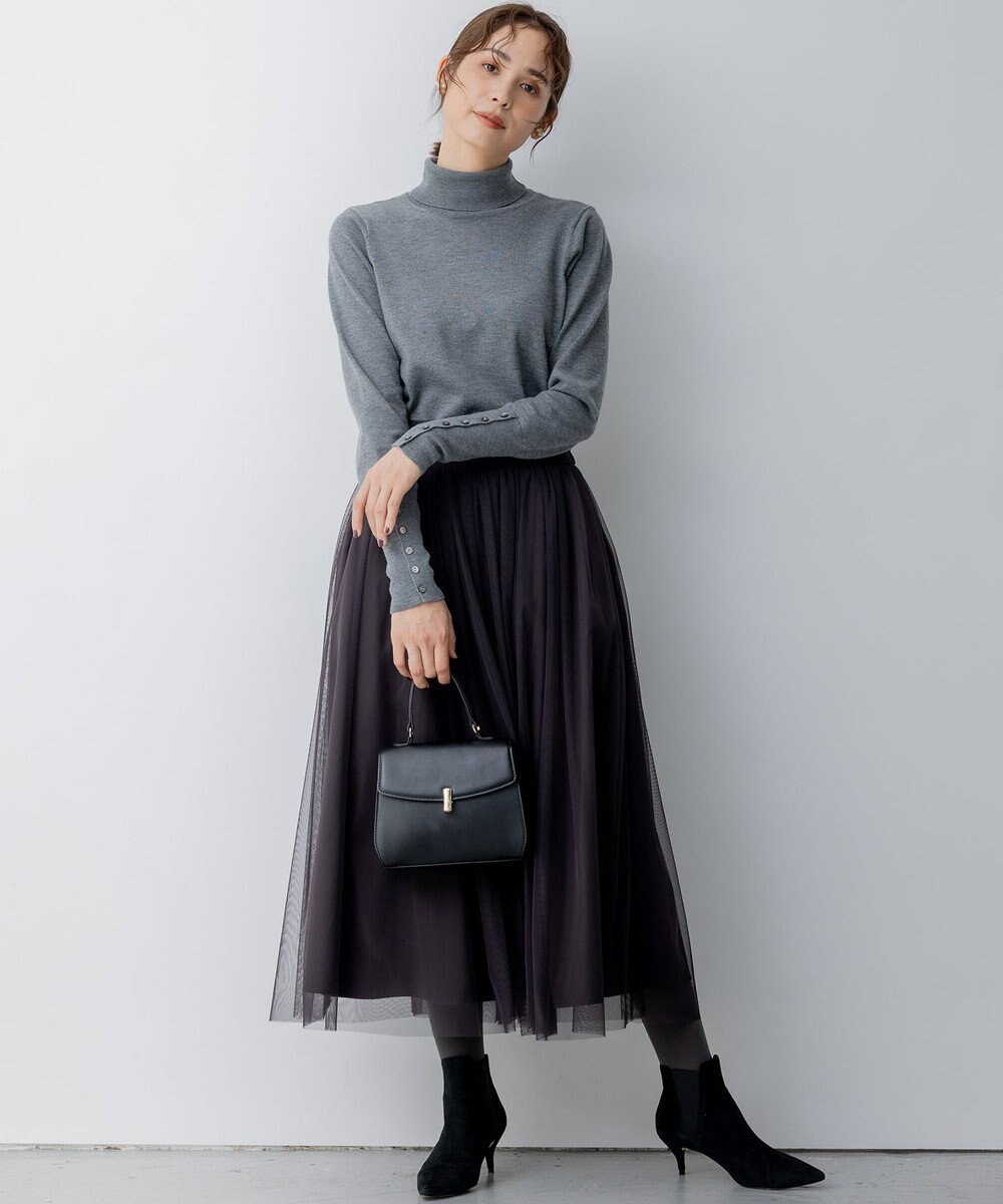 組曲 S ルーズフィットタートル ニット 