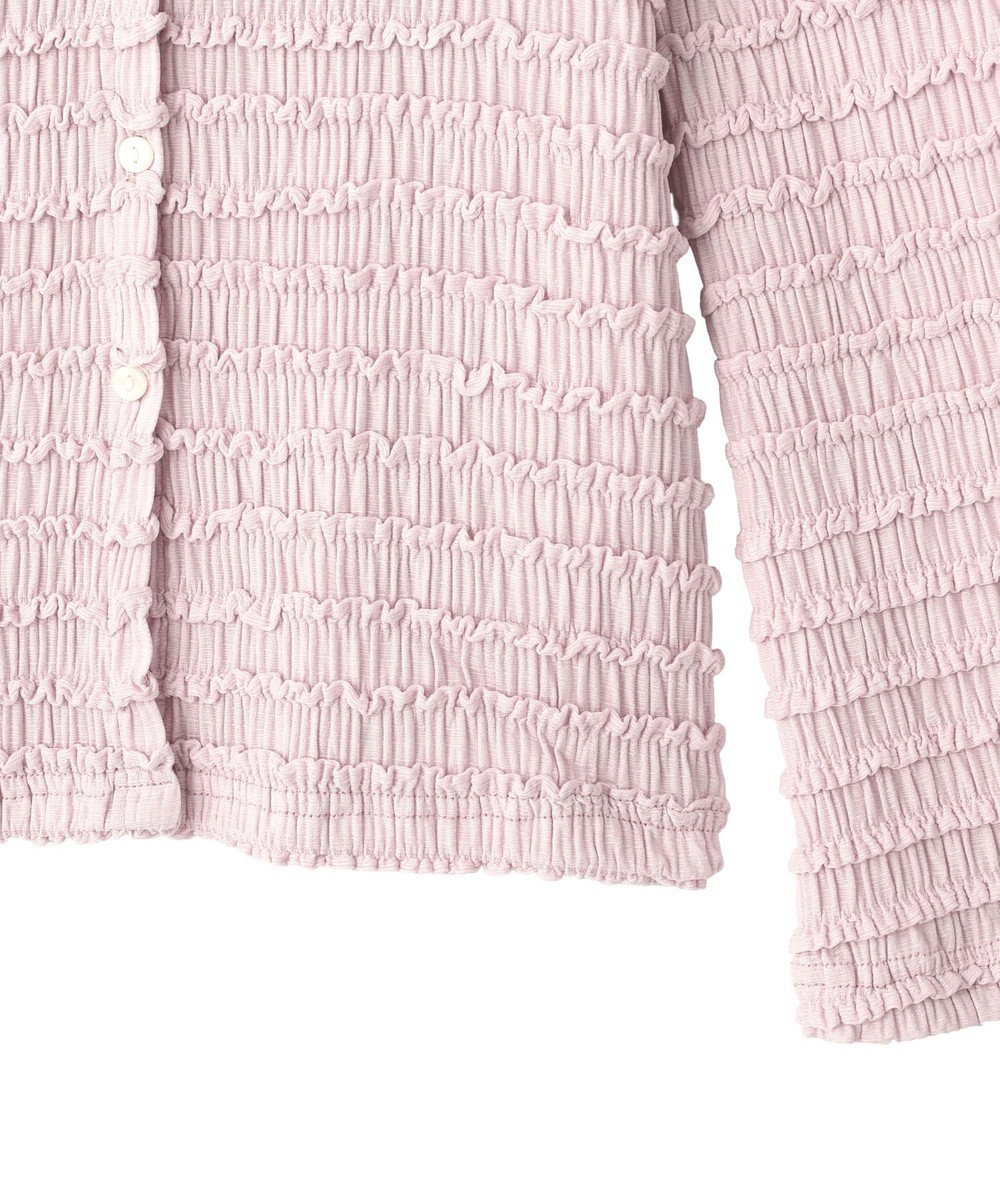 earth music&ecology 【予約】シャーリングカットカーディガン 