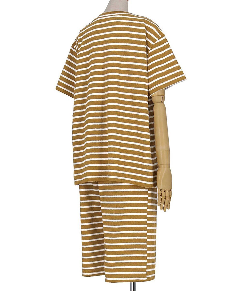 une nana cool 綿混ブークレーボーダー 半袖パジャマ 