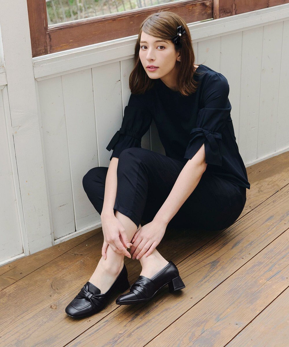 Tiaclasse 【安田美沙子さん着用】リボンローファー 