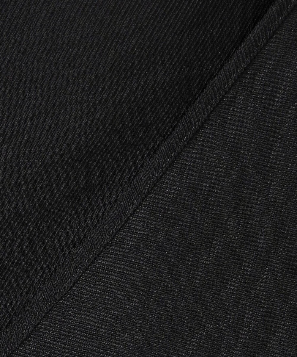 ICB L 【洗える】 ワッシャーツイル クロップドブラウス 