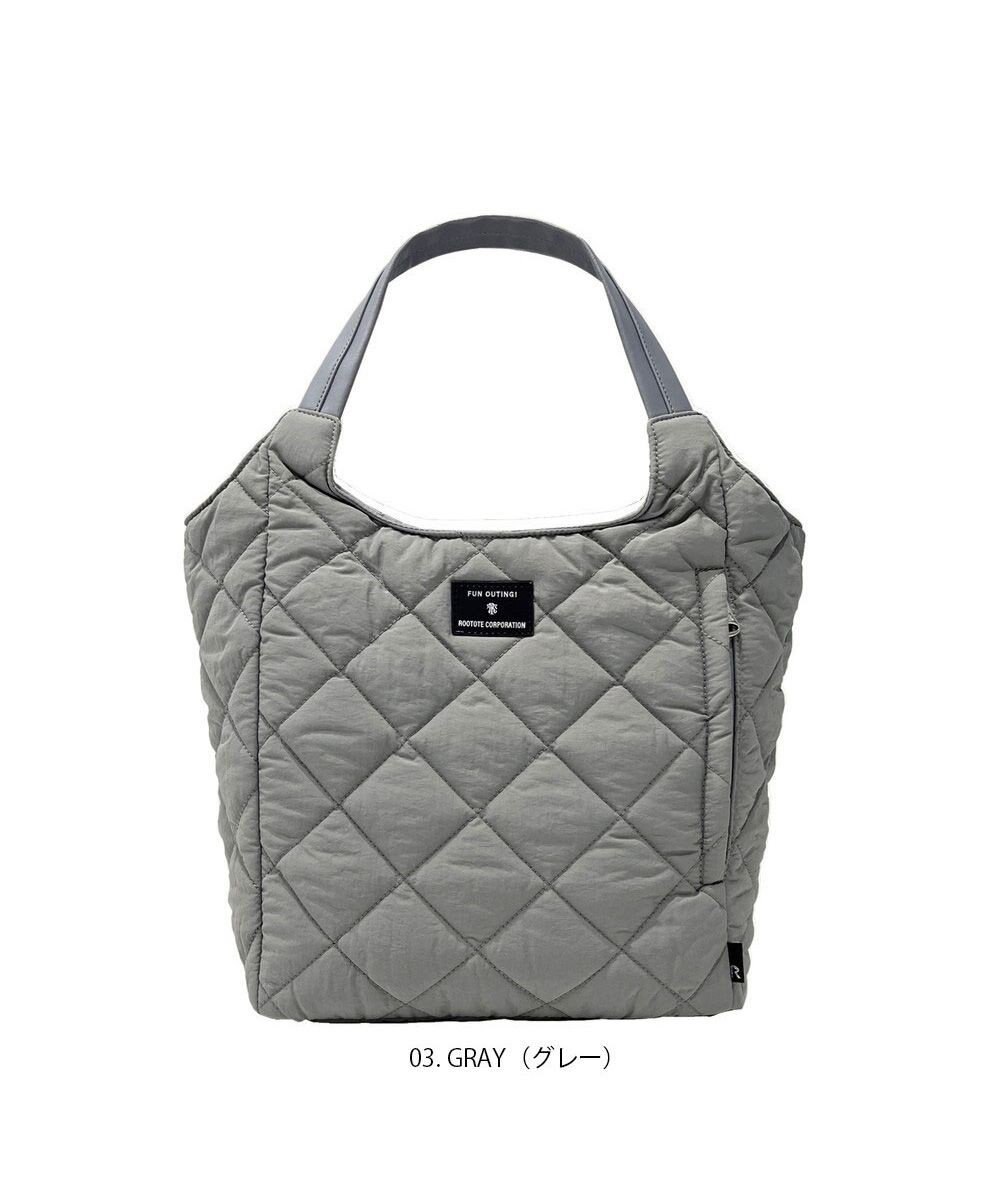 ROOTOTE 1331【仕切り+自立+撥水】LT.ラウンド.パルーティ.キルト-C 