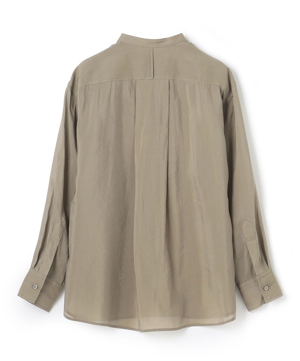 BEIGE， GENTIAN / スタンドカラーシャツ 