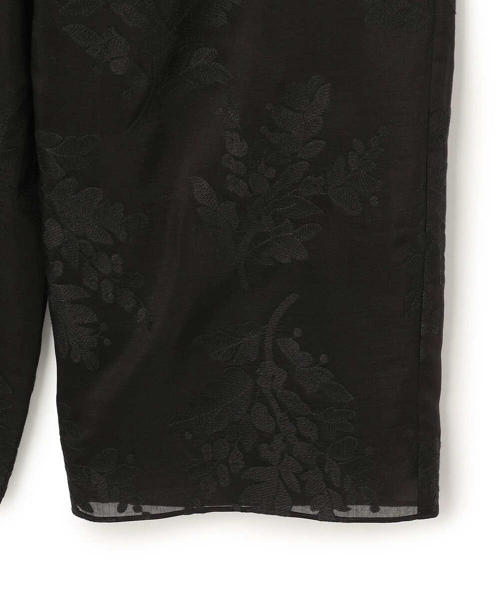 UNFILO 【ウエストゴム】ボタニカル エンブロイダリー パンツ 