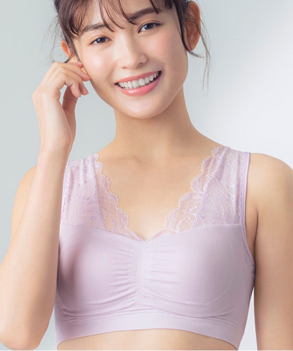 Wing ノンワイヤーブラ バストの脇流れを防ぐ 就寝中も日中のくつろぎタイムも 【ナイトアップブラ ルーム】 ブラジャー ナイトブラ KB3511 ウイング／ワコール 