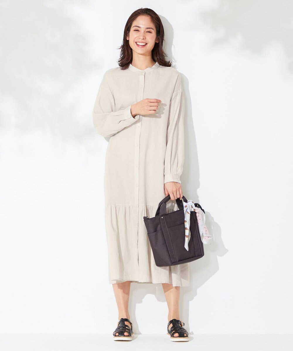 ANY 【洗える】ライトリネンクロス ワンピース 