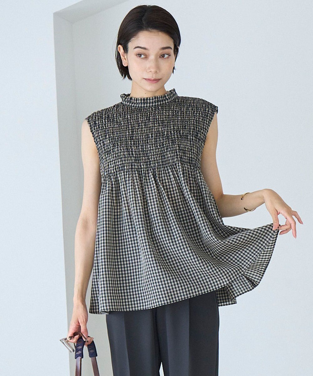 UNFILO 【WEB限定】シアーシャーリングブラウス 