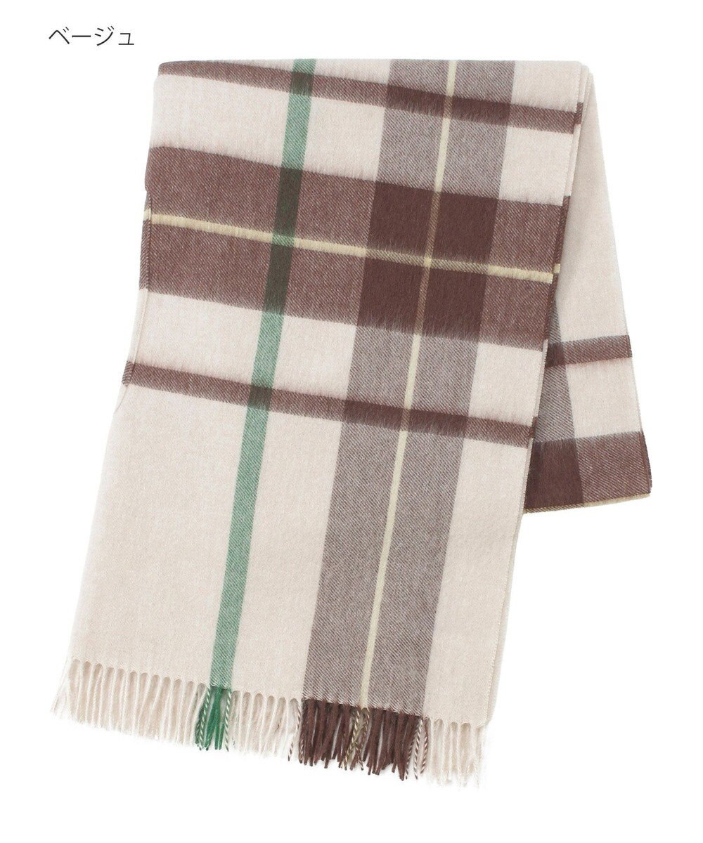 MOONBAT MACKINTOSH PHILOSOPHY(マッキントッシュ フィロソフィー）ウール100% 2WAYチェックポンチョストール 