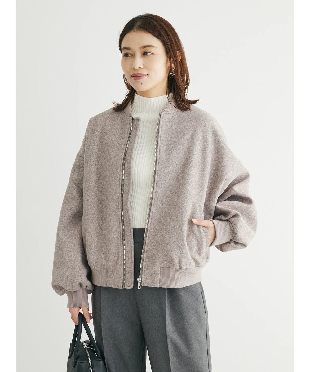 Green Parks ・ＥＬＥＮＣＡＲＥ　ＤＵＥ　ウールライクブルゾン 