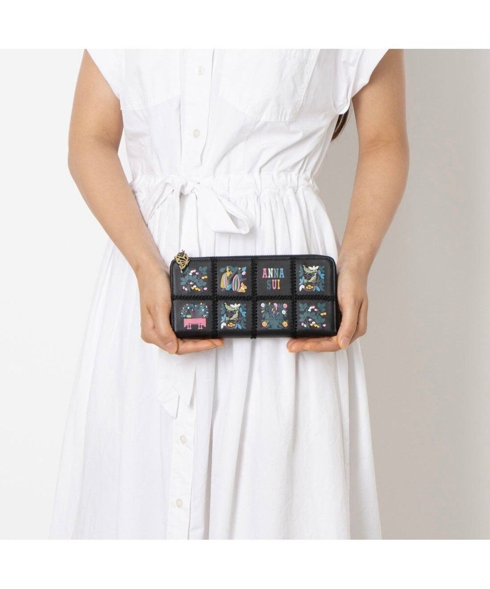 ANNA SUI ブルーム Lファスナー長財布 