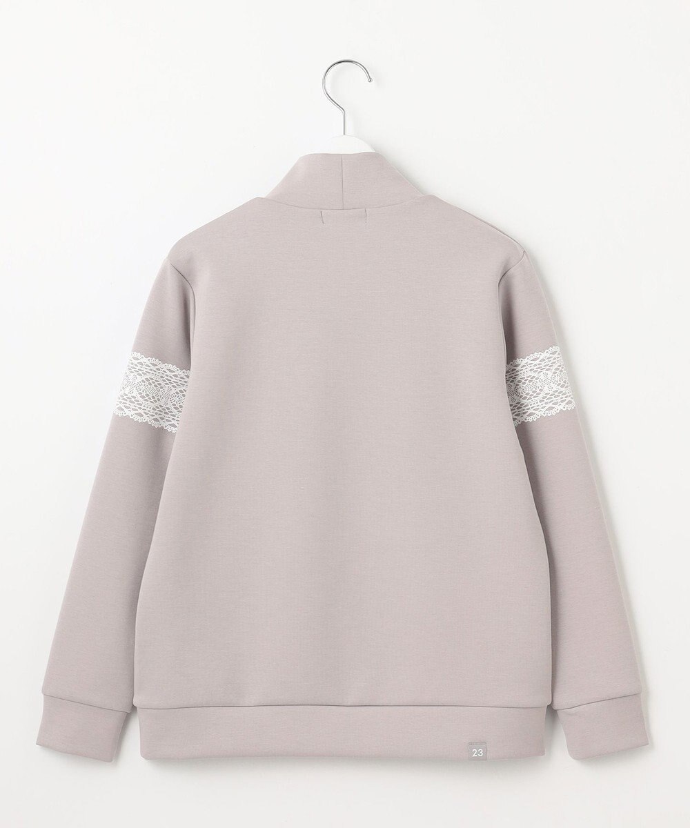 23区GOLF 【WOMEN/EC限定】レース柄 モックネック トレーナー 