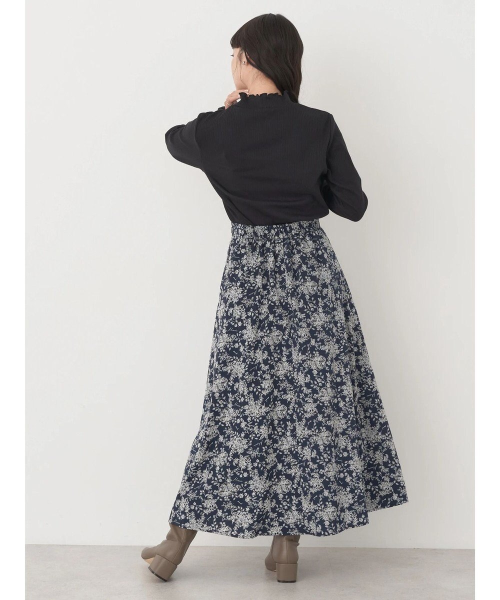 earth music&ecology チェーンリブハイネックプルオーバー 