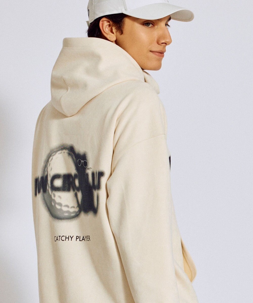 PW CIRCULUS 2025 NEW！【手洗い洗濯可】【MEN】キャットグラフィック スエードライク デタッチャブルフーディ ゴルフ 