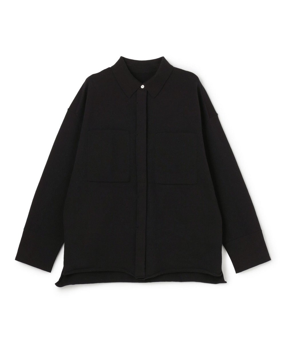 uncrave スウェットライクニット CPOシャツ 