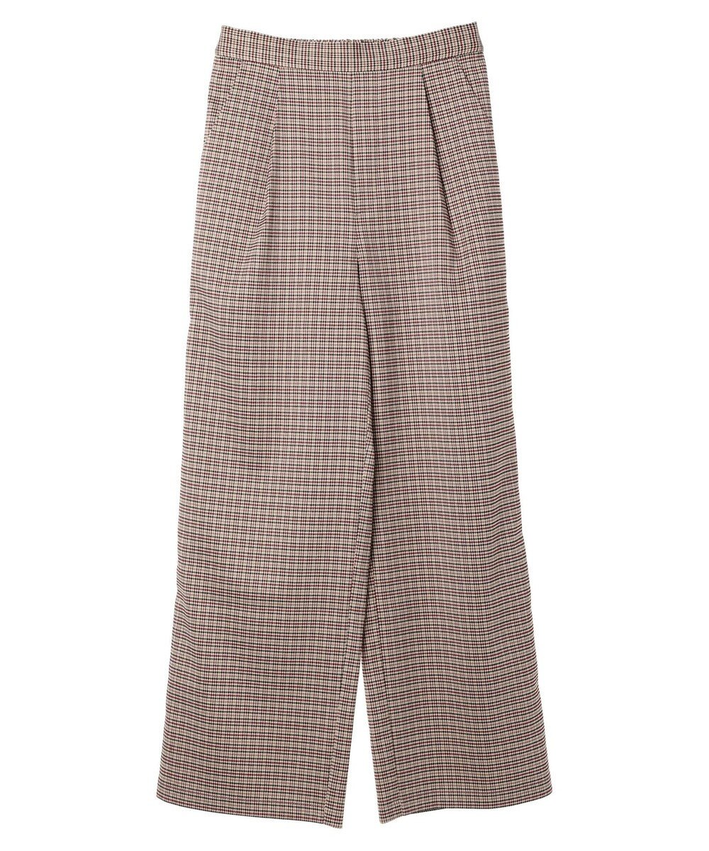 earth music&ecology チェックストレートパンツ 