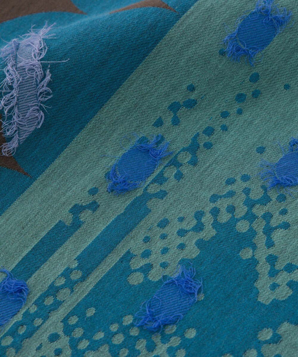 POLS コットン・キュプラ MIXTURE　フサスカーフ 