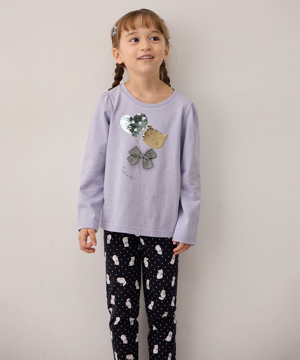 ANY KIDS ミラクルスパンコール 長袖Tシャツ 