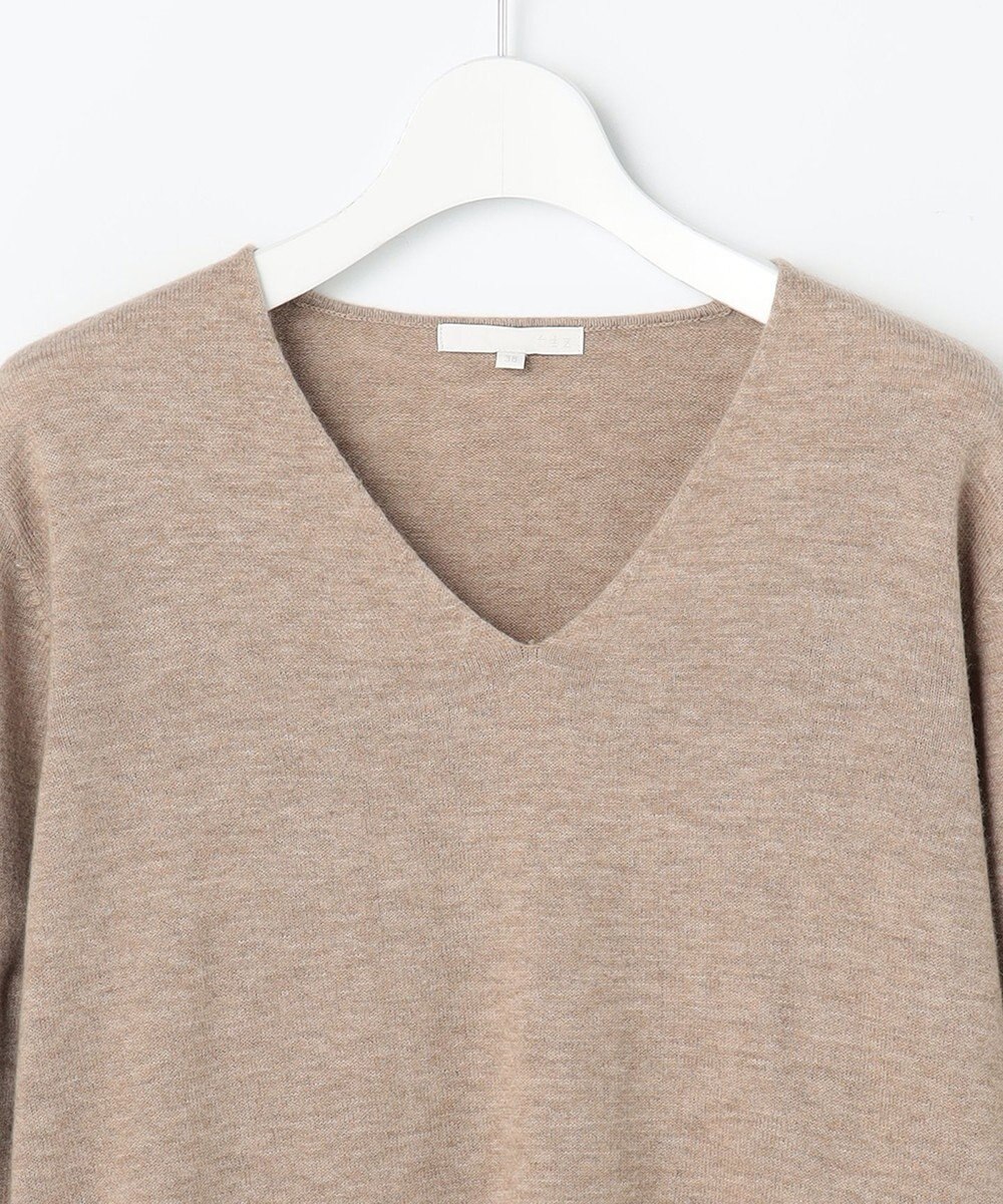 自由区 S 【SHIHOさん着用】ウールハイゲージVネック ニット 