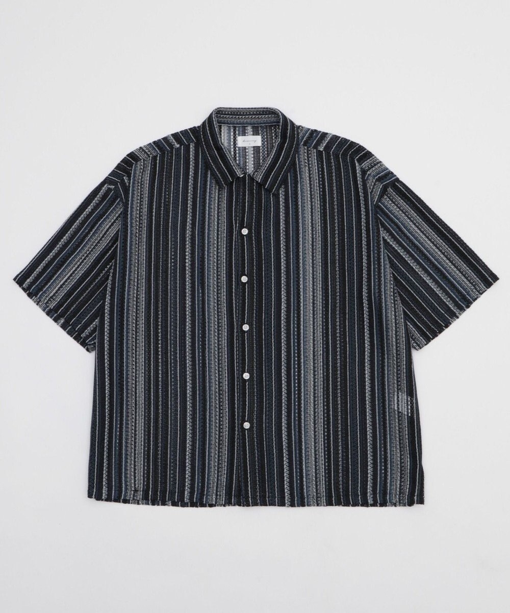 WEGO ストライプメッシュBIGシャツ（SS） 